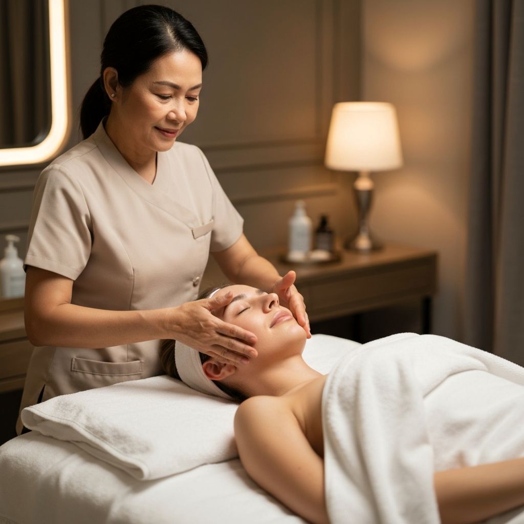 Relaxační masáž obličeje